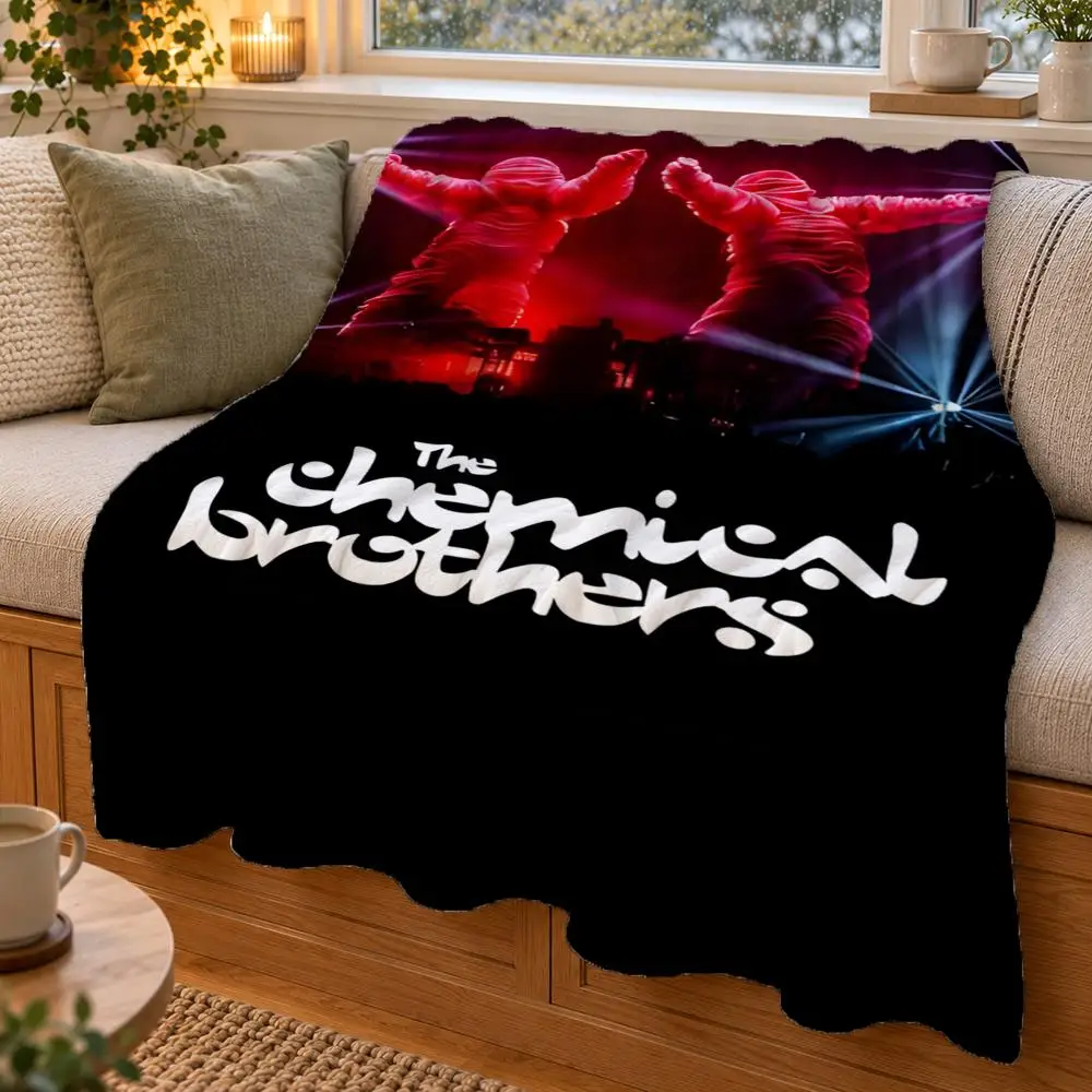The Chemical Brothers Throw Double Sided Flannel Throw Blanket Soft Warm Washable Home Decor