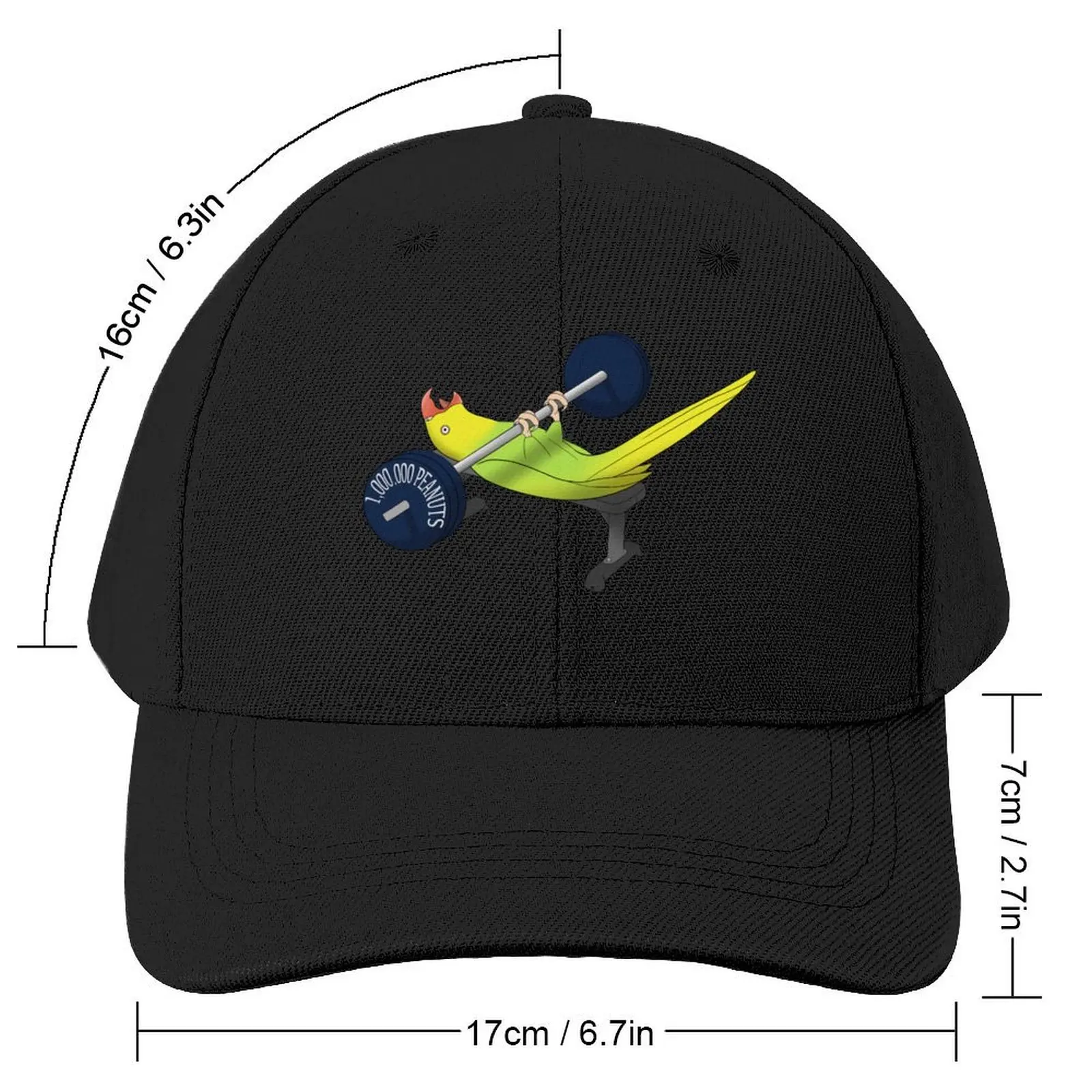 parrot working out Baseball Cap Rave Sun Hat For Children Hip Hop Mens Caps Women's