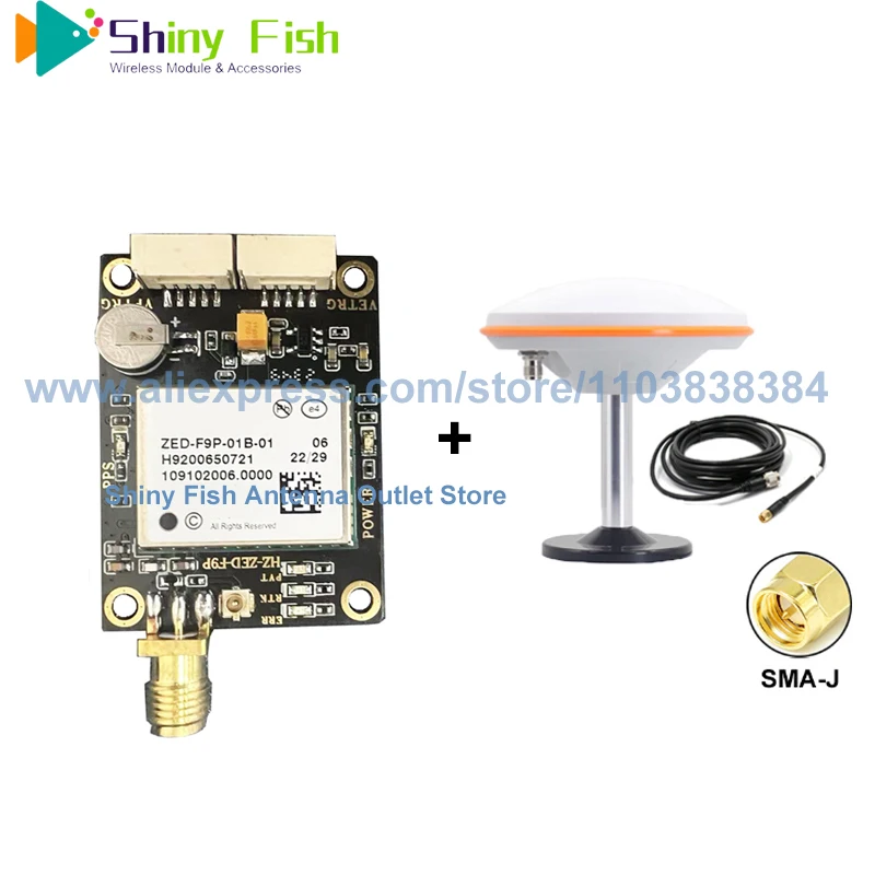 Free ship EM-ZED-F9PD2 GNSS GPS Modules Multi-band L1 L2 RTK Centimeter-level accuracy with EM-500  ZED-F9P01B-01