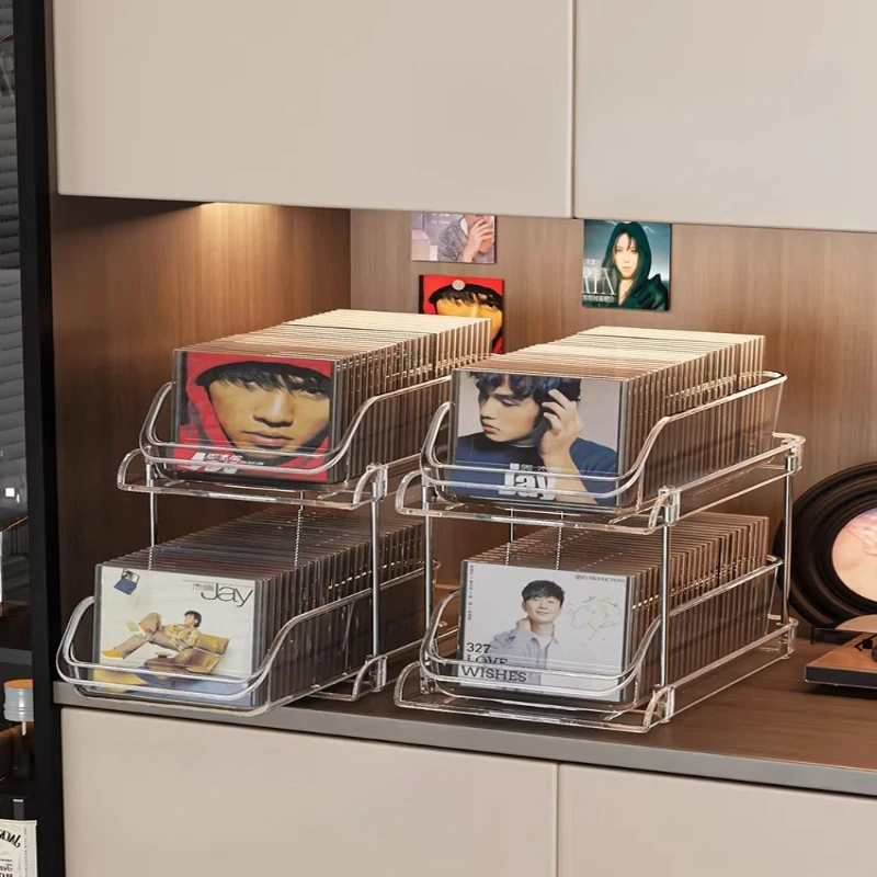 Disc Rack Tape Vinyl CD Racks Record Collection Storage CD Racks Album Storage Nice Home Furniture Bastidores De CD ZY40CDJ