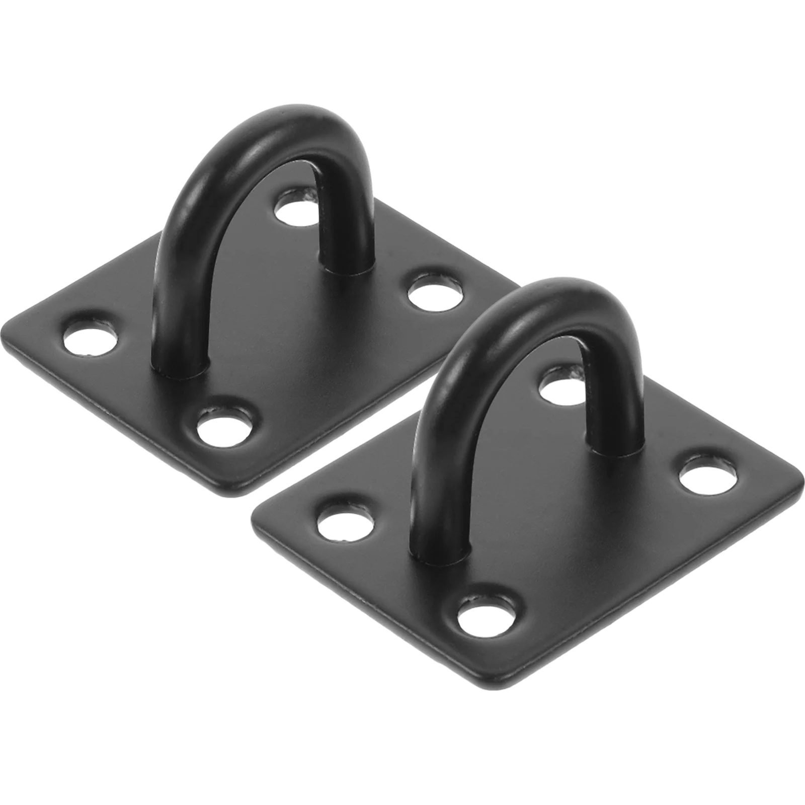 

2 Pcs Fixed Hammock Ceiling Plate Heavy Duty Mounting Black Stainless Steel