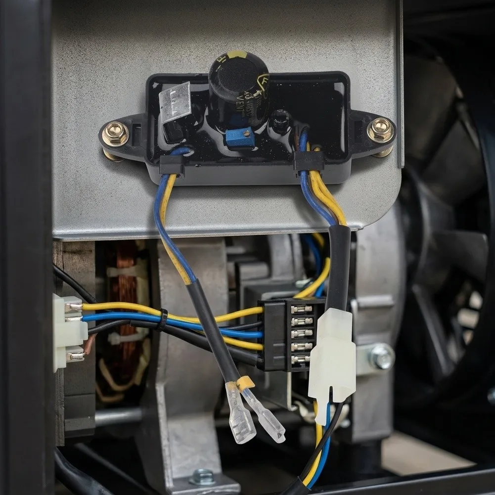 Square Voltage Regulator Replacement Part for AVR GP3250 LP3250 3KW 4KW 4 5KW Generators with 6 Wires and Bolt Connectors