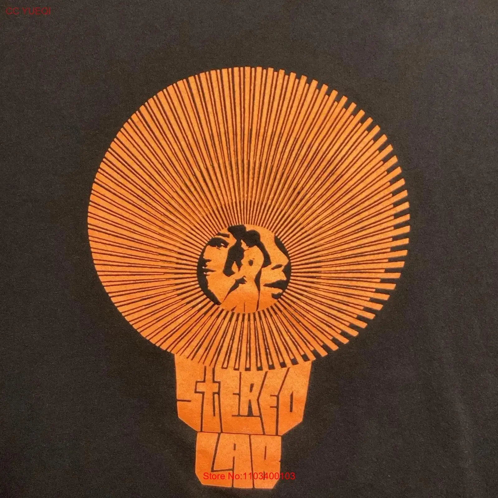 Футболка Stereolab, размер L, серый, винтажный стираный топ в стиле инди-рок для повседневной носки, дышащая дизайнерская одежда, стильная, удобная