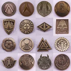 Action Adventure Games YAKUZA Metal Brooch Retro Music Band Badge Fashion Jewellery Backpack Accessory Gifts