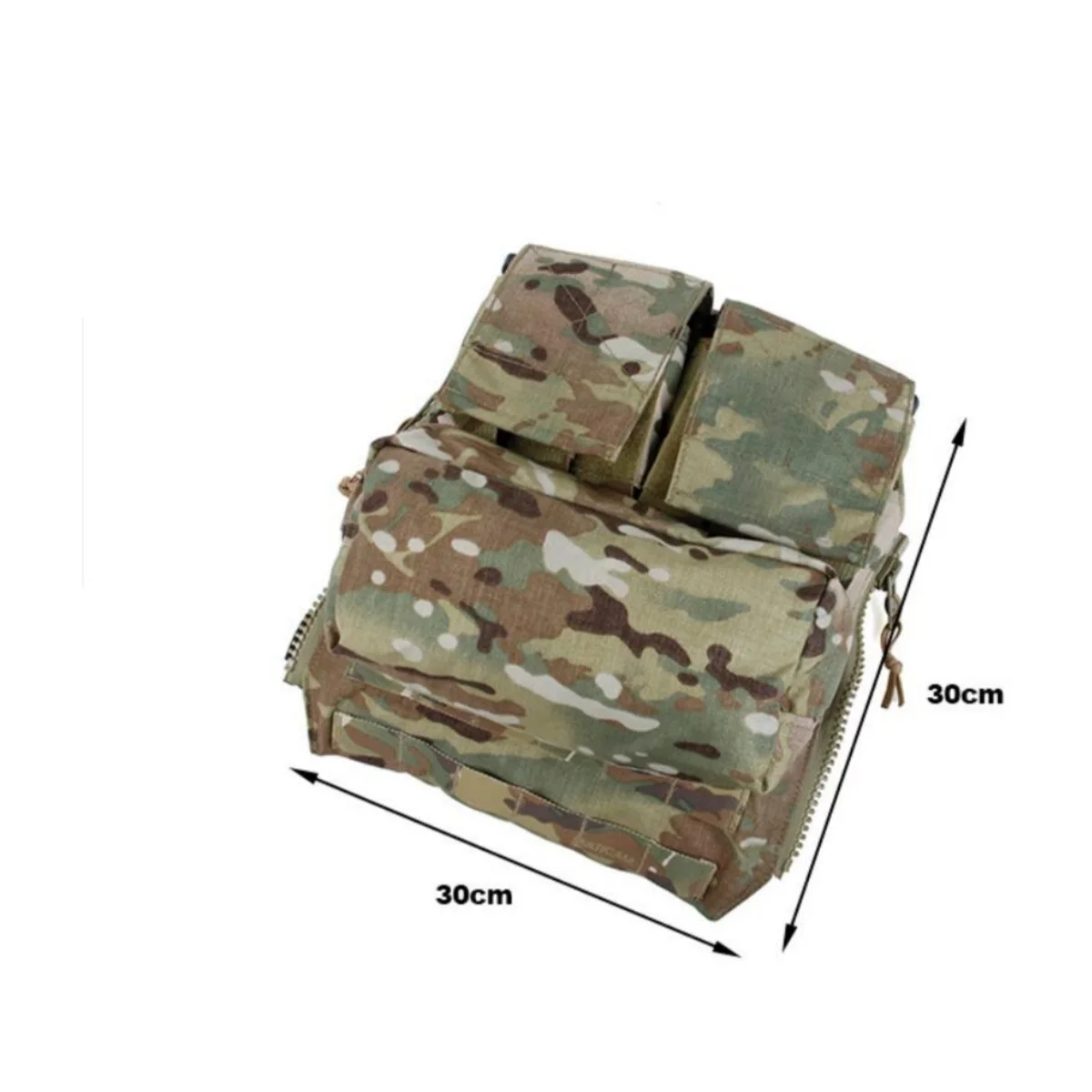 

2509-MC/New Vest Rear Package CPC AVS JPC2.0 Vest Universal Attack Backboard Zipper Attached Bag Imported Fabric