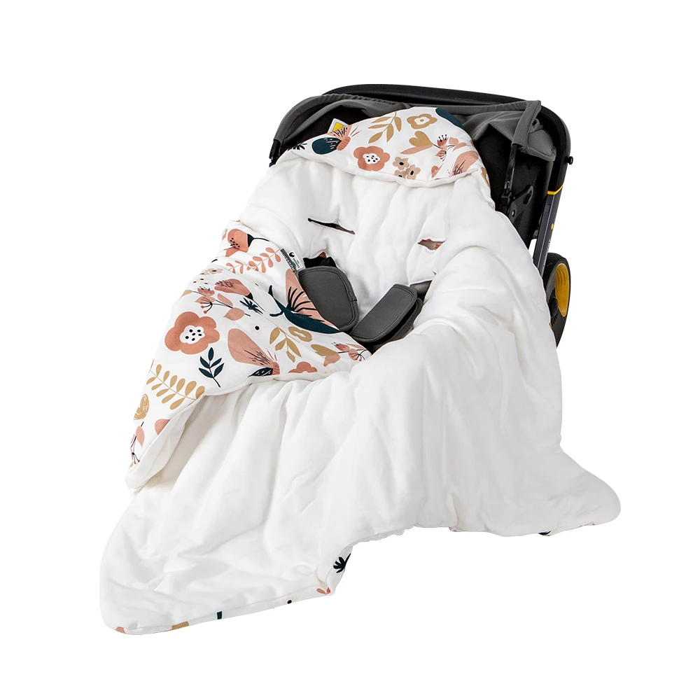 Cobertor de capa de cesta para bebê para proteger do vento e o calor ao sair, macio e suave para a espessura da pele 2,5tog