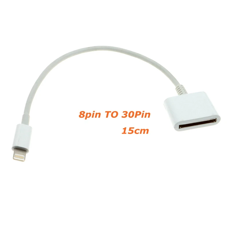 30-Pin Female to USB-C USB 3.1 Micro 8pin Type C Male Short  USB lightning Charging Cable for Samsung Huawei  Mac Onplus