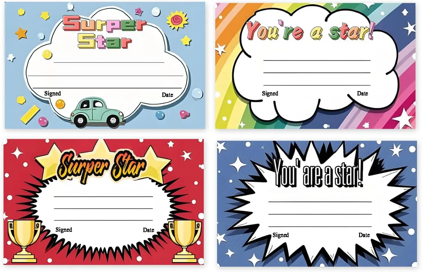 

Награда с признанием «Назад в школу», сертификаты с наградами, карта 6x4 дюйма, суперзвезда, награды, сертификат для учителя, класс S