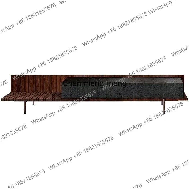 M183 Italian minimalist solid wood TV cabinet, living room storage display cabinet, household minimalist audio-visual cabinet