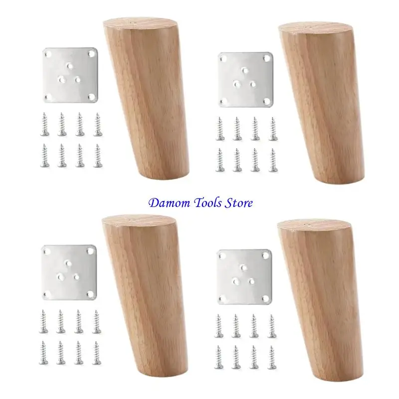 57BE 4Pcs Structural Wooden Support Brace Furniture Leg Stabilizers for Enhanced Stability Durability