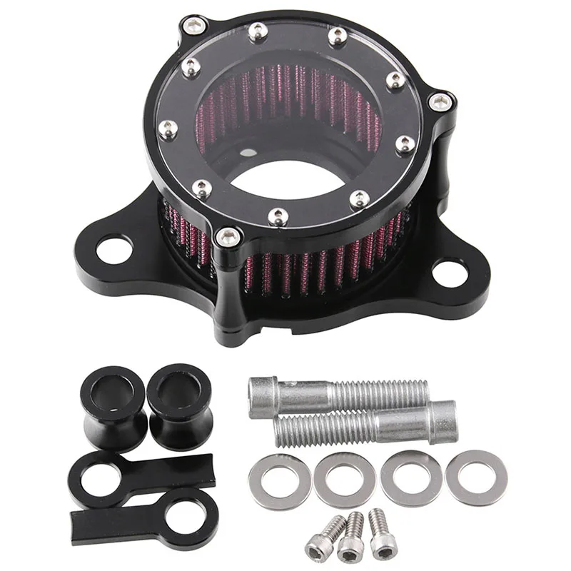 Best-Selling Air Cleaner Intake Filter System Kit For Sportster XL883 XL883N XL883R XL883P XL1200 XL1200L XL1200X Iron 883 Forty