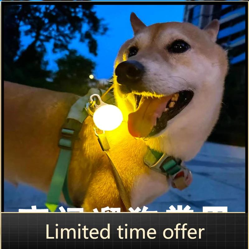 Ночной безопасный маркер для собак, светящийся в темноте кулон с защитой от потери для тегов на ошейнике для домашних животных, светоотражающая идентификационная бирка для домашних животных