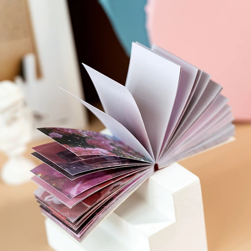 50Pcs Landscape Rose Ins Decorative Scrapbooking Stick Label Diary Album Stationery Painting Sticker For Girls Boy Students