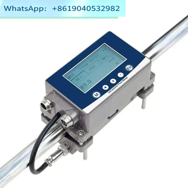 Industrial Time-Difference Type Ultrasonic Flowmeter Flow Watch Used For Stainless Steel Copper PVC And Other Pipes Of DN15~DN40