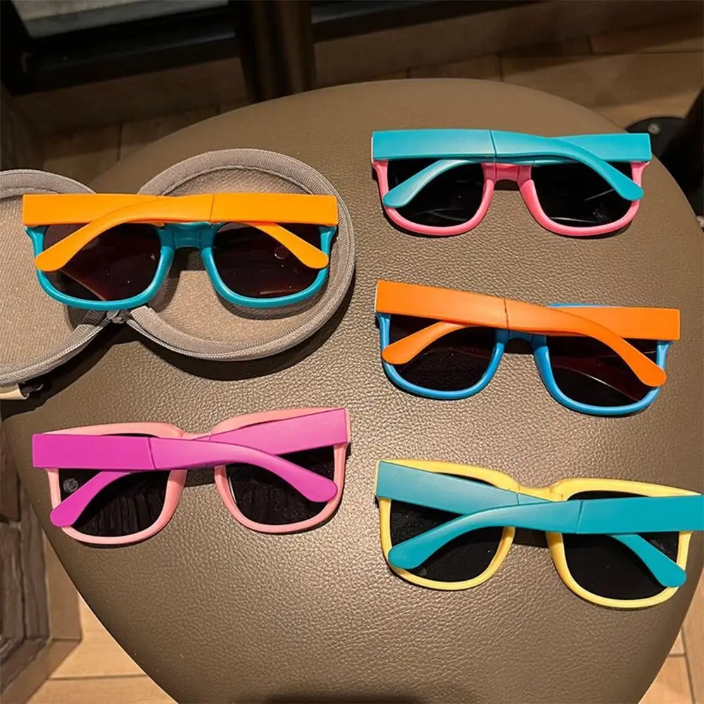 Vintage Outdoor Sunglasses Square Frame UV 400 Travel Goggle Shades for Toddler Boys and Girls