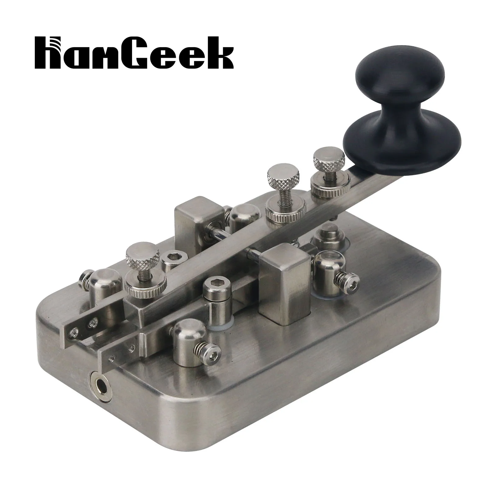 

HamGeek BG1GJP V2.0 Stainless Steel Telegraph CW Morse Key Manual/Automatic Dual Modes CW Key with 3.5mm Interface