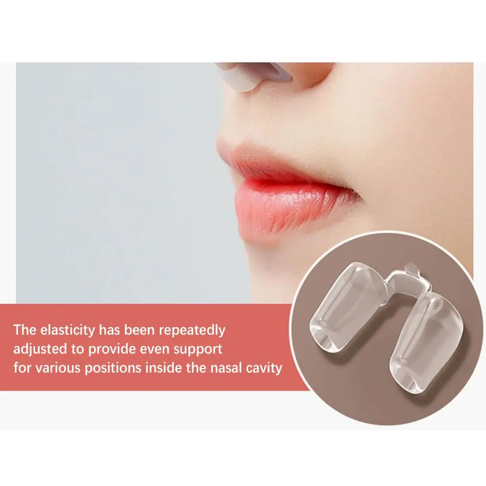 Nostril Support Device Postoperative Rhinoplasty Nostril Retainer Shaping Crooked Nose Correction Fixator Silicone Nose Clip