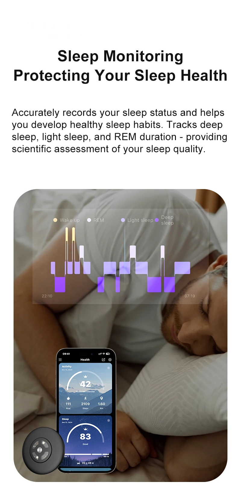 Intelligenter KI-Gesundheits-Detektionssticker für normale Uhren, KI-Gesundheits-Patch für jede Uhr, verwandeln Sie Ihre Uhr in eine Smartwatch. – Detail 6