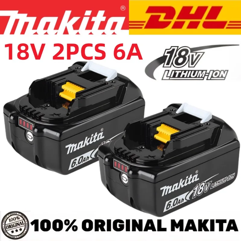 

100% Original for Makita 6.0Ah 18V Rechargeable Battery for Makita 18V BL1830 BL1830B BL1840 BL1840B BL1850 BL1850B Power Tools