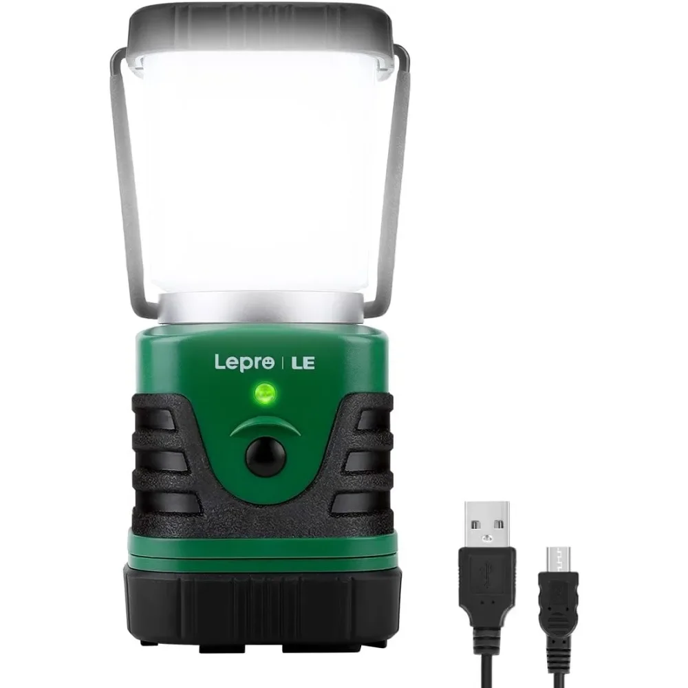 

1000LM LED Camping Lantern Rechargeable, 4400mAh Power Bank, Camping Essential with 4 Light Modes, IP44 Waterproof