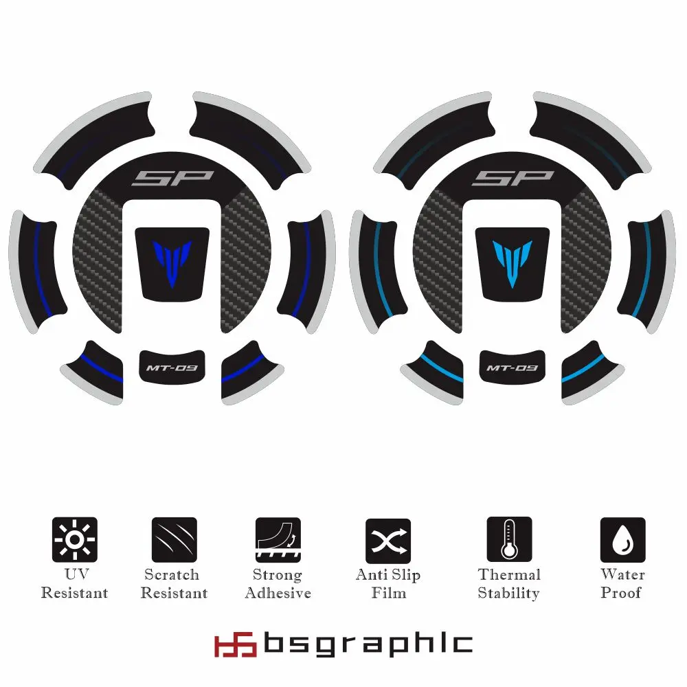

Motorcycle Fuel gas tank cap pad anti slip sticker declas protection for Yamaha MT-09 MT09 SP 2024 -2025