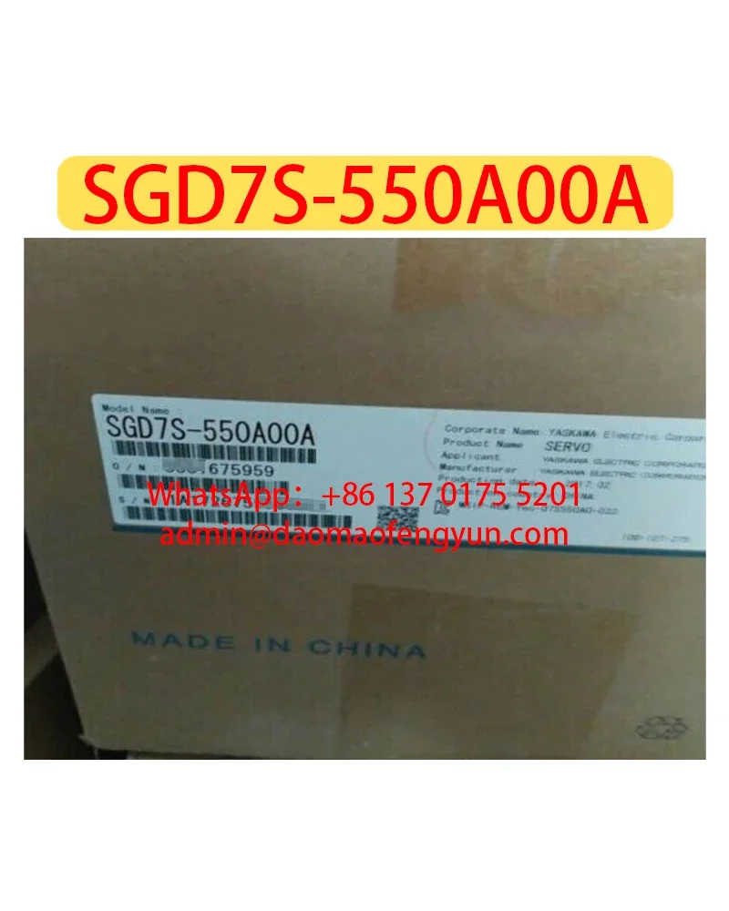

Совершенно новый сервопривод SGD7S-550A00A SGD7S 550A00A, быстрая доставка