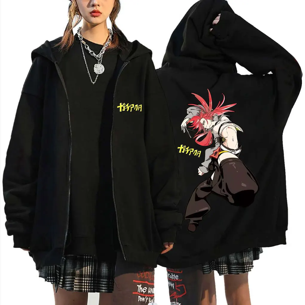 

Anime Gachiakuta Riyo Graphic Zipper Hoodie Men Women Casual Retro Zip Up Jacket Male Cartoon Manga Oversized Zip Up Sweatshirt