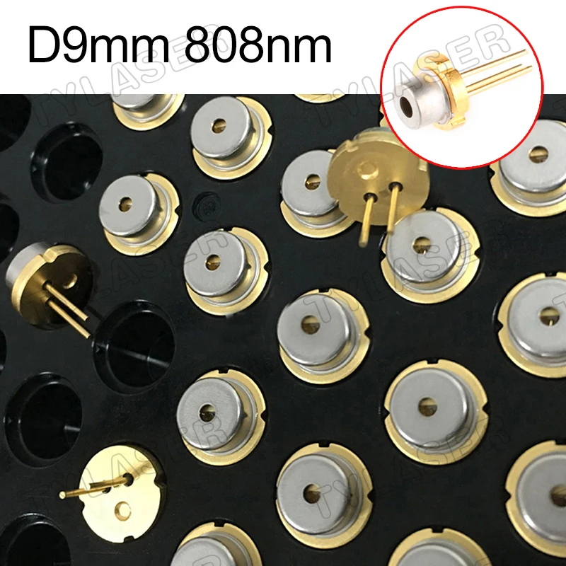 

D9mm 1/5/10/50PCS Infrared Sensor Laser Diode 808nm IR 2W DIY Laser Module LED Electronics Design