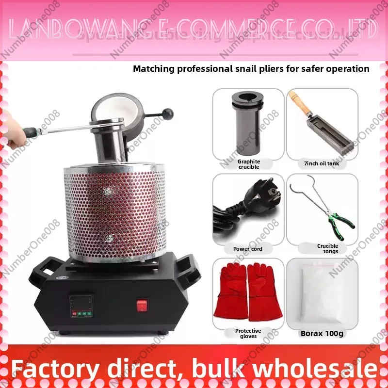 1kg 2kg 3kg Small Gold Silver Copper Induction Smelting Furnace Kit Melting Tool with Experimental Gold Smelting Featur