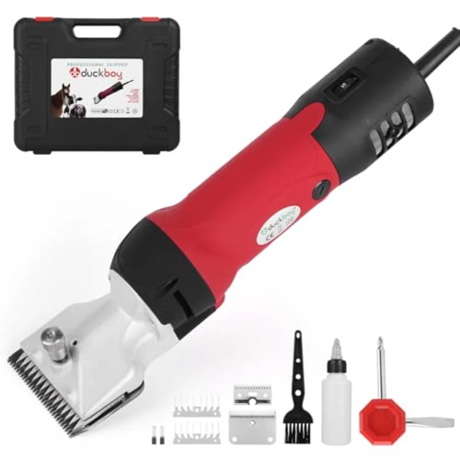 Cortadora de Pelo Profesional de Alta Potencia de 600W para Animales con Pelaje Grueso, para Caballos, Ponis, Ganado y Perros Grandes