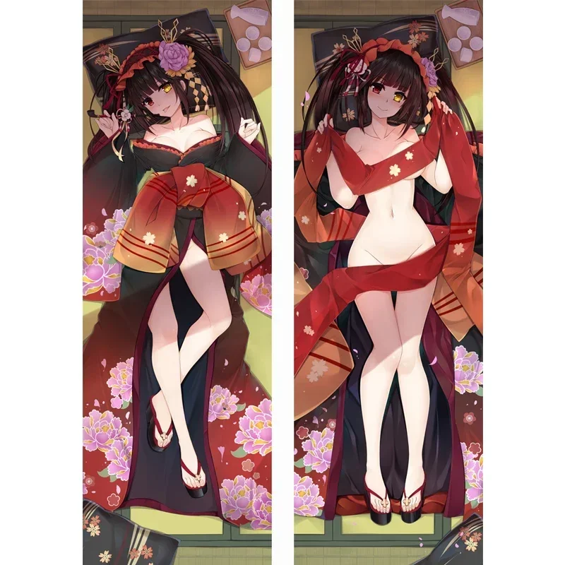 Date A Live Dakimakura Cases Tokisaki Kurumi Anime Girls Whole Body Pillowcase Diva Two Side Print Pillow Covers Dropshipping