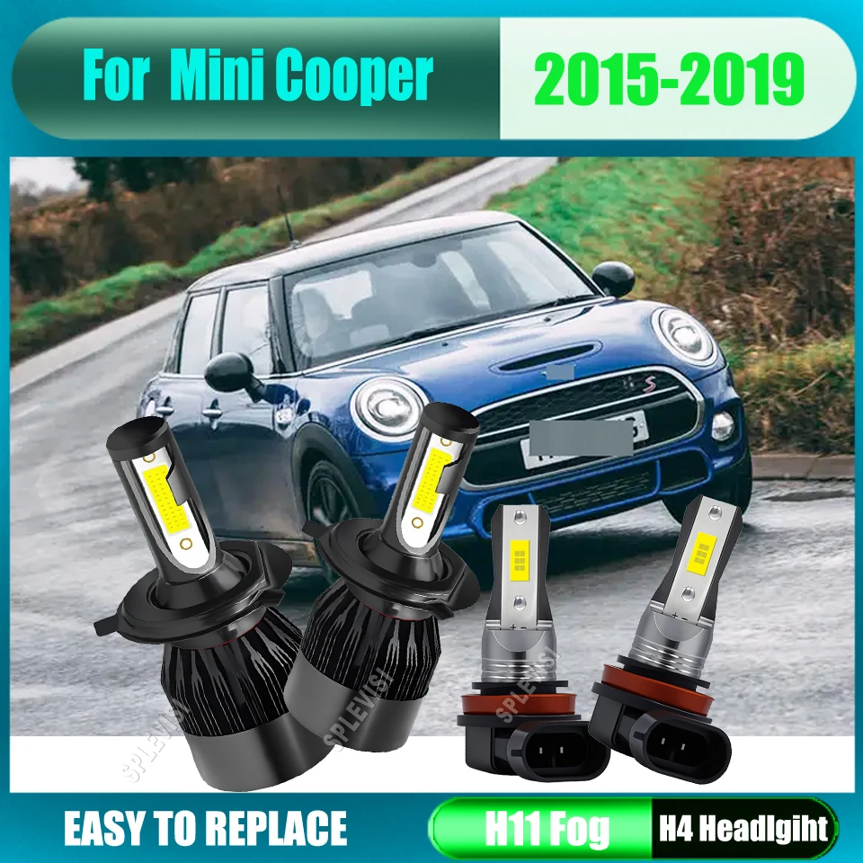 

9-16V LED White Headlight Foglight Car Light Stylish Design for Vehicle Personalization For Mini Cooper 2015 2016 2017 2018 2019