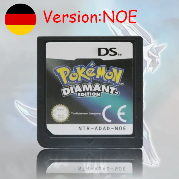 NDS Spielmodul Pokemon Schwarz Weiß Platin HeartGold SoulSilver USA EUR FRA ITA NOE AUS ESP Version für DS 2DS 3DS Konsole