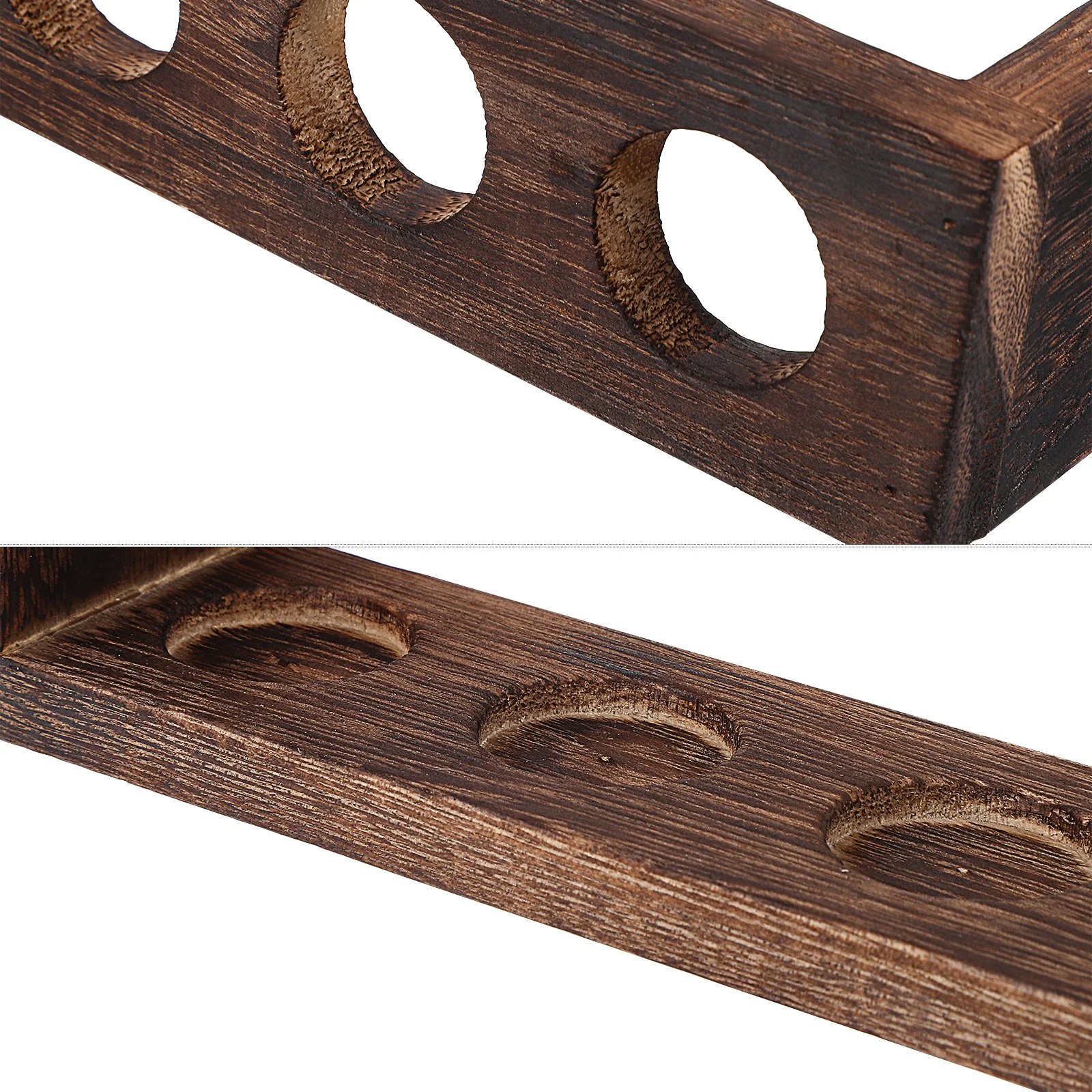 

Propagation Station Wood Rack Plant Holder 5 Glass Tubes Cleaning Brush Desktop Hydroponic Plant Rack Home Office Decoration