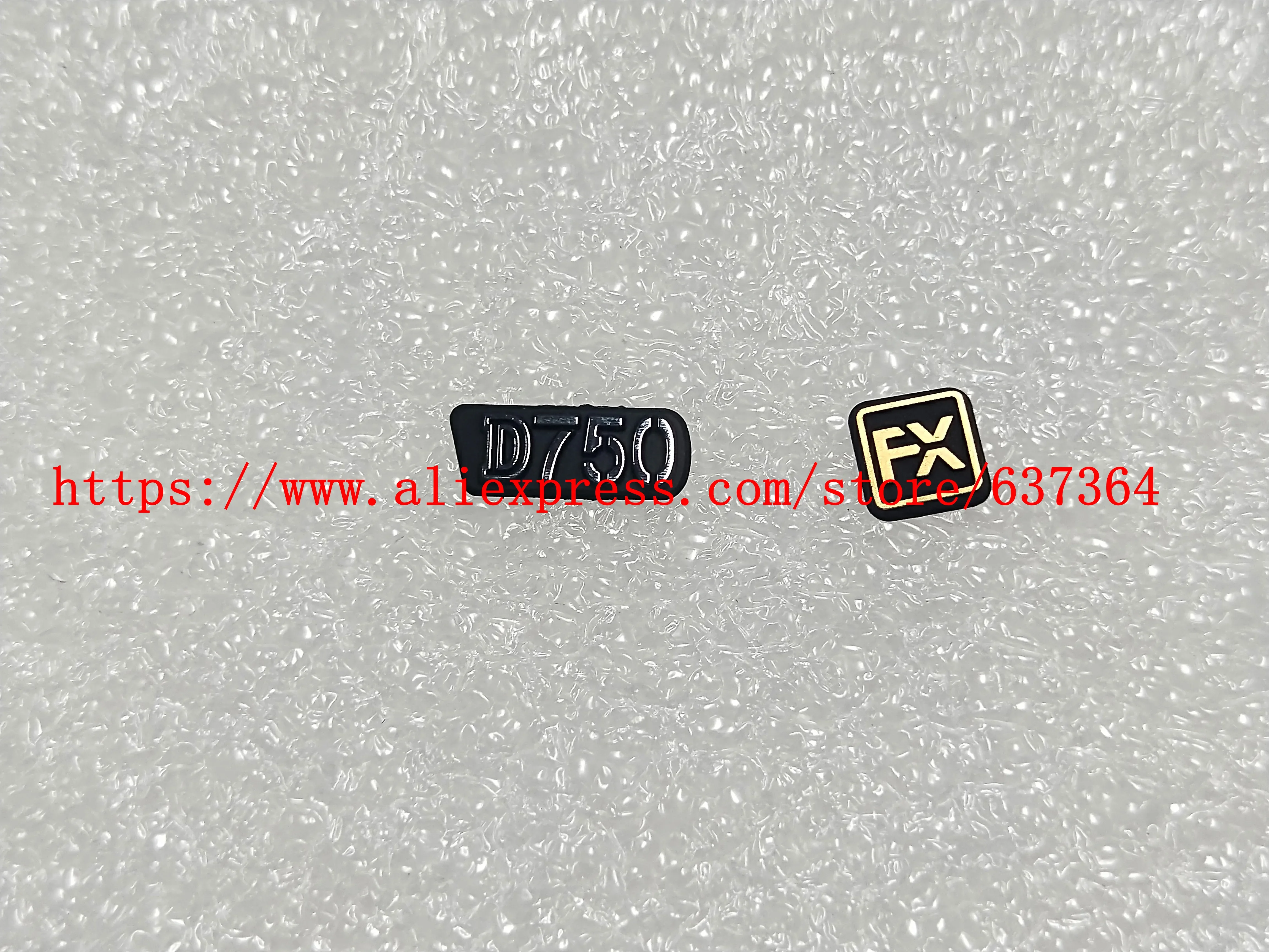 Nueva Placa de Identificación con Logotipo D750 +FX de Goma para Cámara Nikon D750
