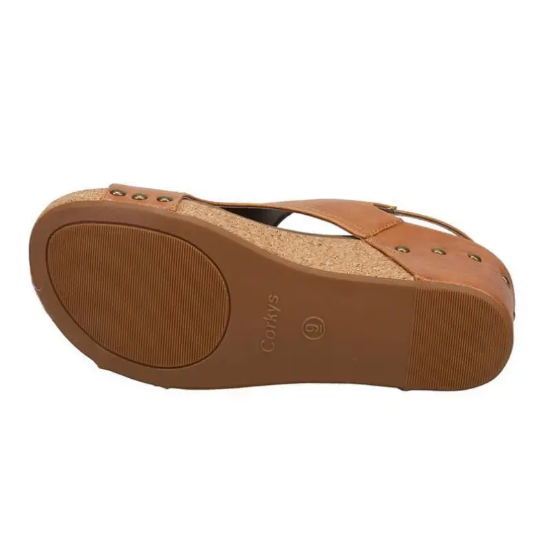 

Casual High Heel Sandals for Women with Rivet Strap Cross-Border New Sle Breathable Upaded Version Ci Walk Suitable