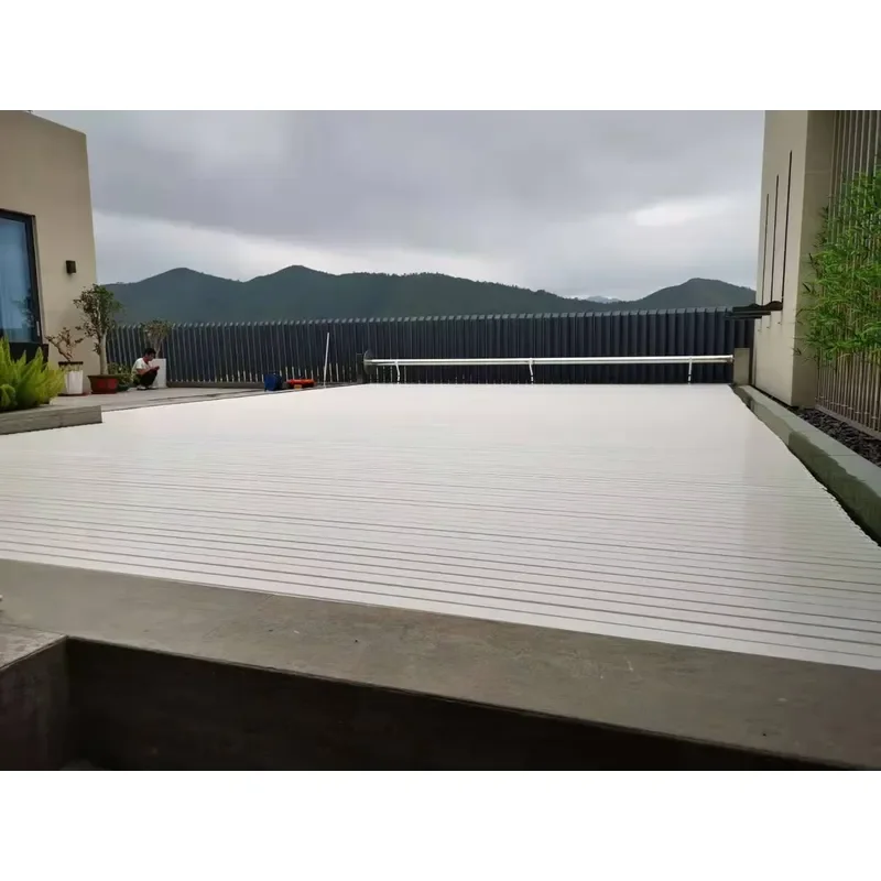 IP68 Waterproof Winter Pool Cover with 12V Tubular Motor Solar Pool Cover