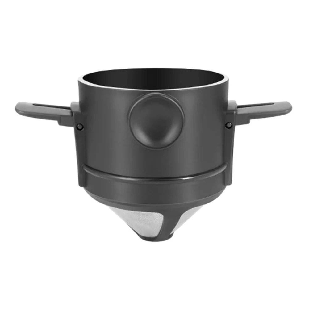 Portable Foldable Coffee Filter Coffee Maker Stainless Steel Drip Holder Paperless Pour Over Holder Coffee Dripper Funnel