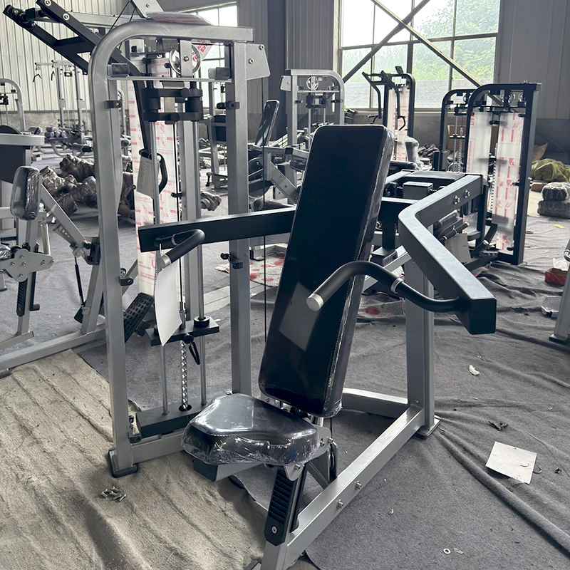 

Factory Price Bodybuilding Muscle Exercise Strength Training Commercial Gym Fitness Pin Loaded Selection Seated Shoulder Press