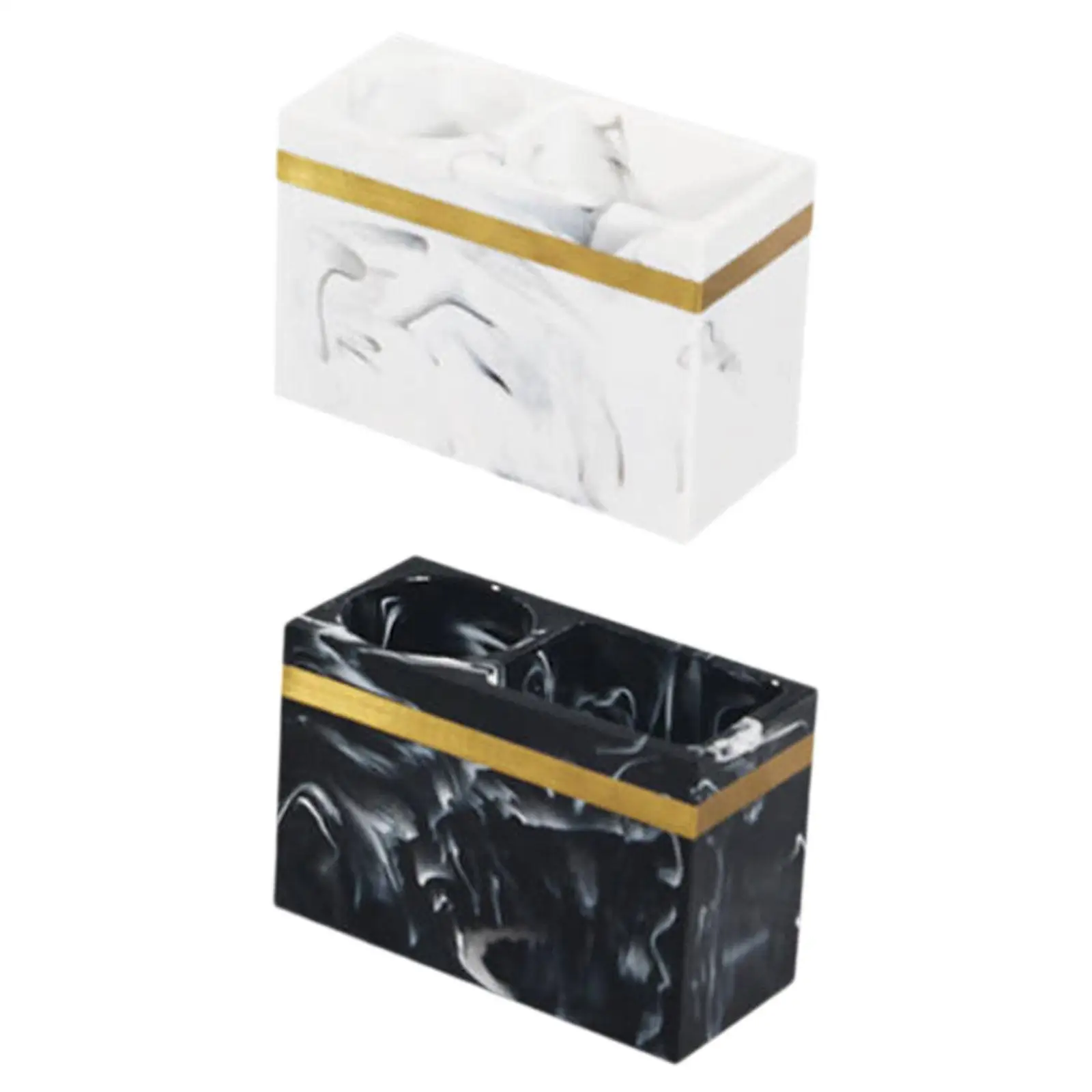 

Держатель для зубных щеток, 2-слотовый органайзер для зубных щеток для туалетного столика с расческой для зубной пасты