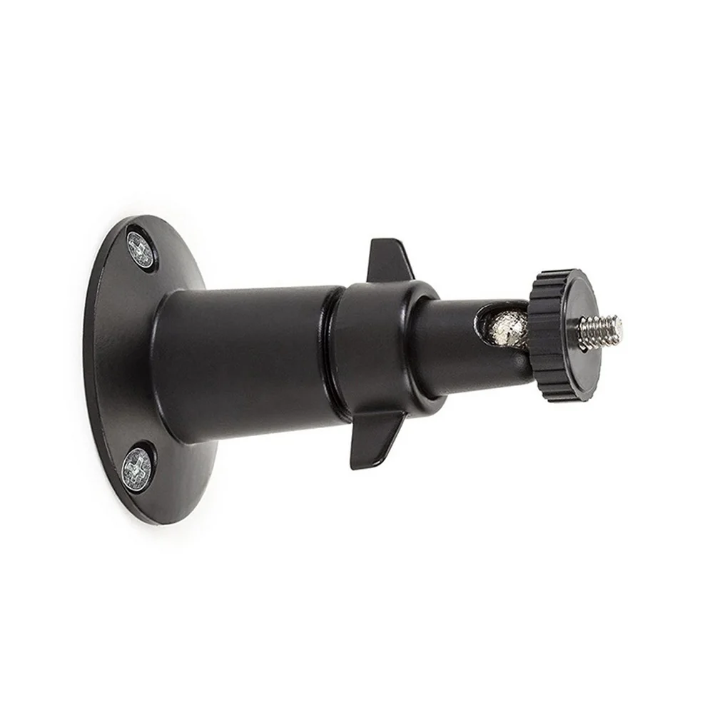 

2 pcs Security Camera Mount Bracket for Indoor Outdoor Wall Ceiling Monitor Black CCTV Swivel 360 Tilt 90 Easy Install Sturdy