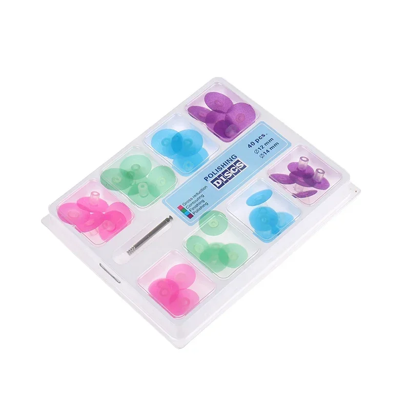 

40Pcs Dental Discs Dental Polishing Strips Mandrel Dental Supplies Resin Filling Material Dentist Tools Finishing