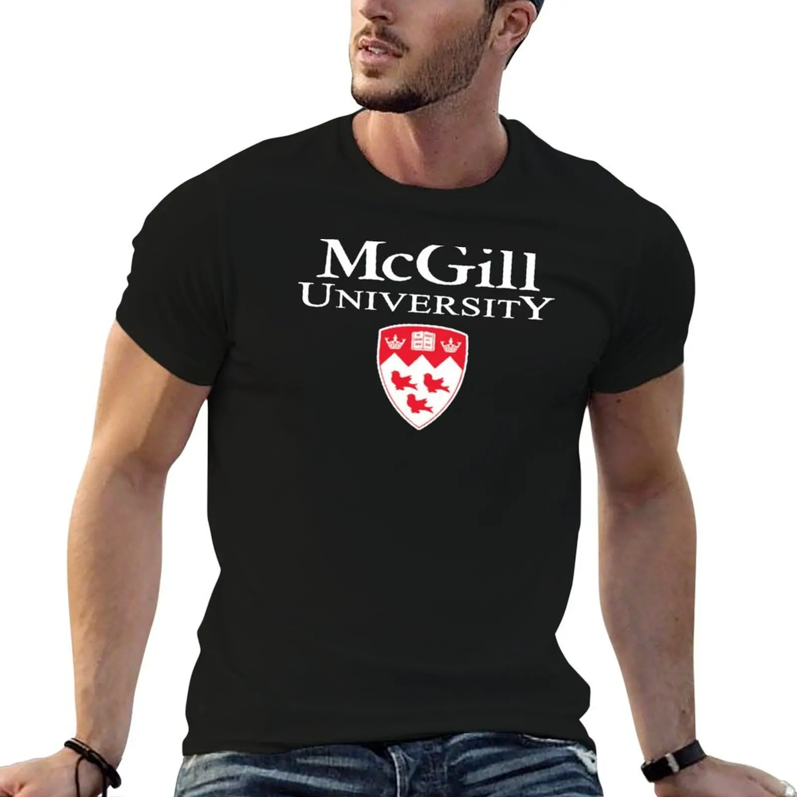 

Mcgill University Of Canada T-Shirt man tshirt t shirts for man cotton T-Shirt