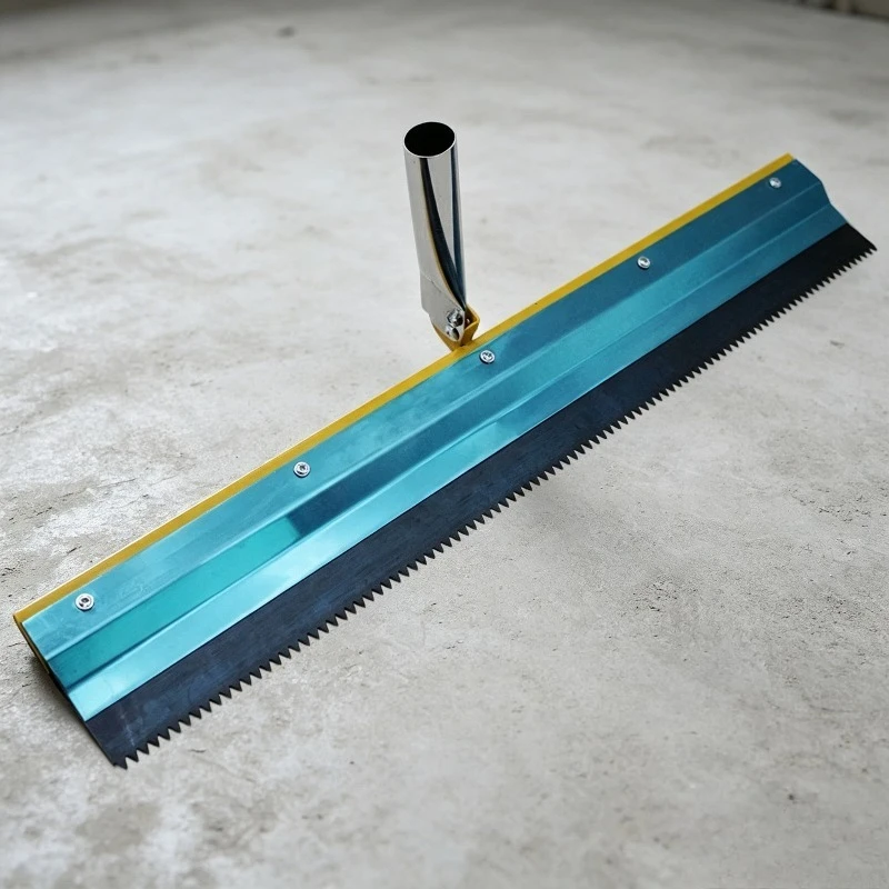 Epoxy Self Leveling Stainless Steel Notched Squeegee Trowel Cement Flooring Coating Tool Multipurpose Durable