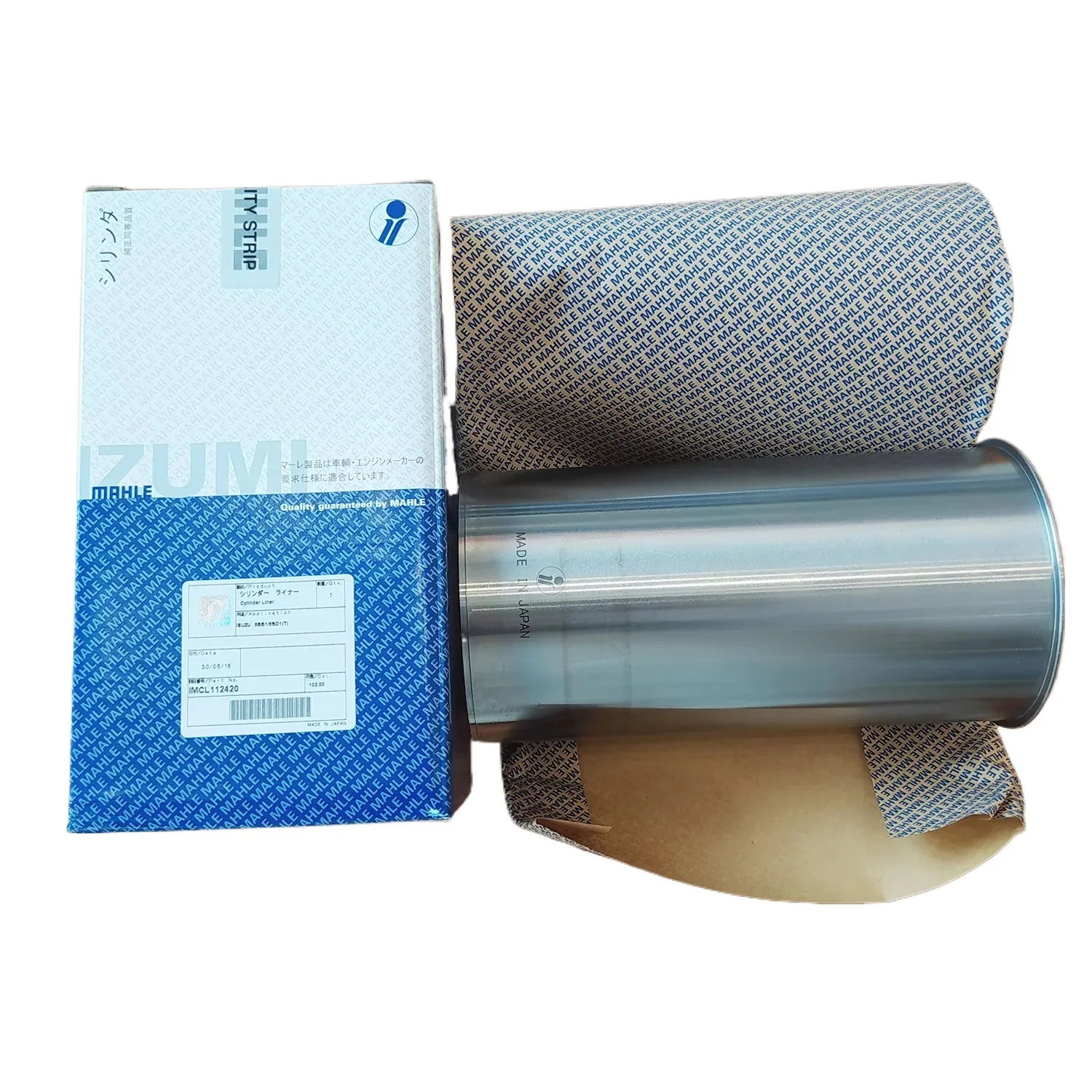 Hot Sale Diesel Engine ISUZU made in Japan Genuine MAHLE IZUMI 1-11261240-5 6BD1 cylinder liner sleeve For Excavator Rebuild Set