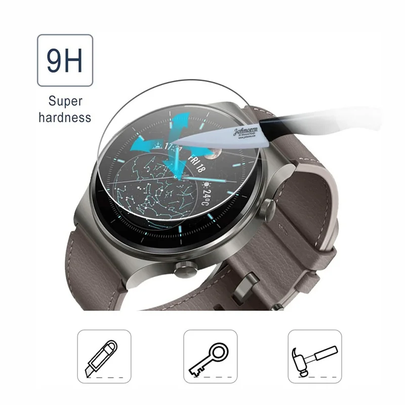 Tempered Glass For Huawei Watch GT3 Pro 43mm 46mm Films Screen Protector Protective Cover Film For Huawei Watch GT 2 2 Pro GT2e