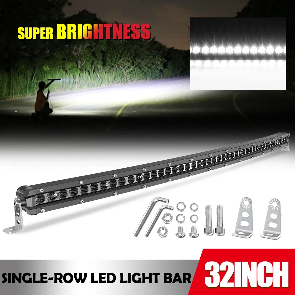 

HAOLIDE Изогнутая светодиодная панель Автомобильные фары 6000K Супер яркий точечный комбинированный свет дальнего света Спортивные фары Противотуманные фары 12 В 24 В для Jeep SUV UTV