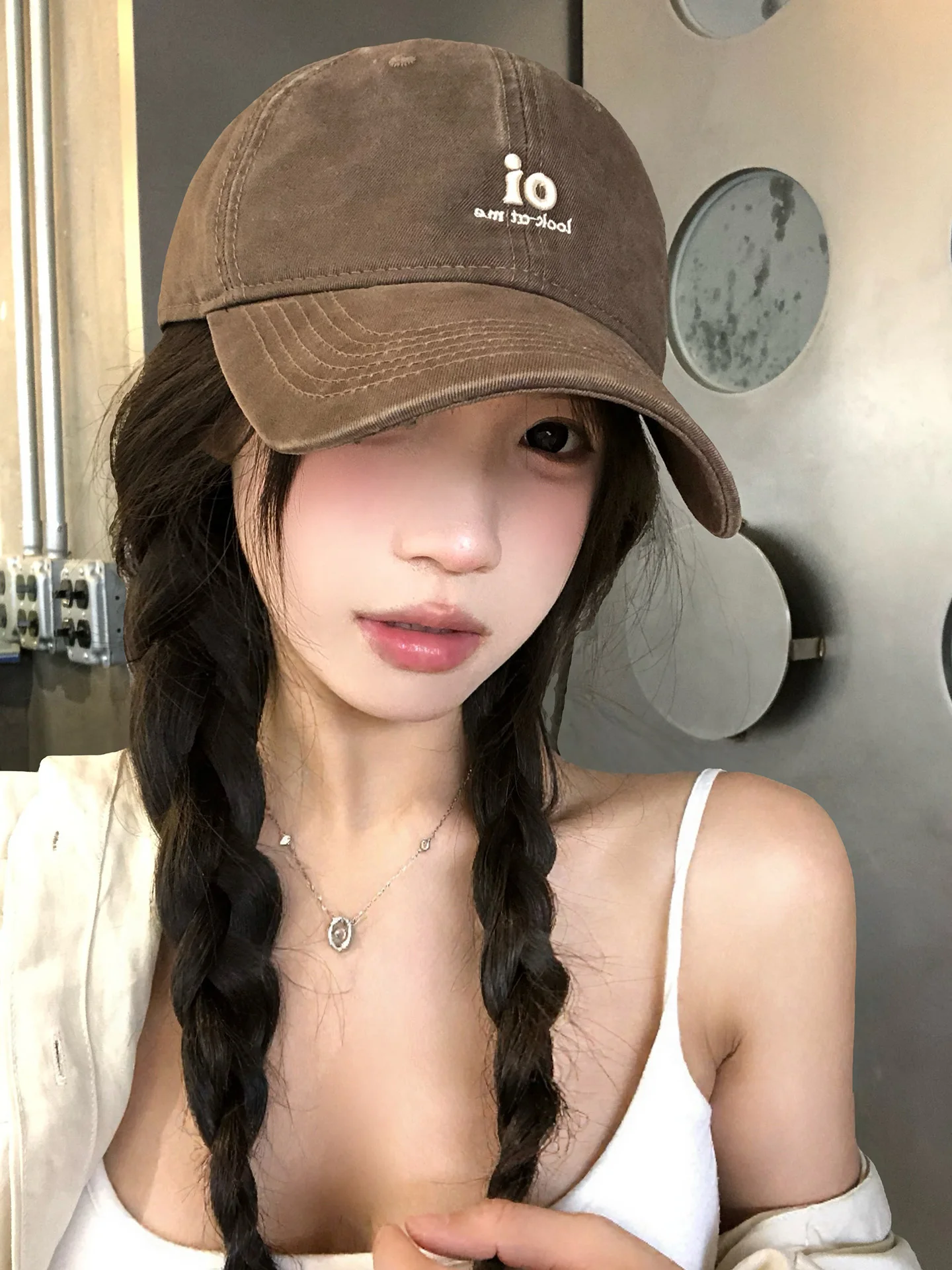 American Retro Simple Baseball Cap Women Spring Summer New Large Deepened Big Head Size Face Slimming Duckbill Hat