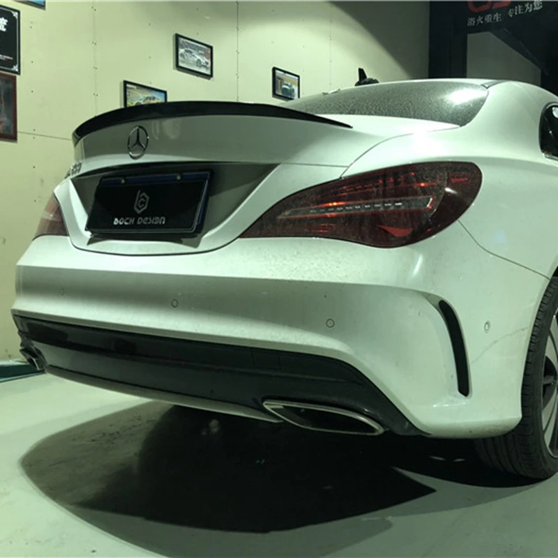 

For Mercedes Cla Spoiler Cla45 W117 C117 Carbon Fiber Rear Trunk Wings Cla 200 250 260 2013 2014 2015 2016