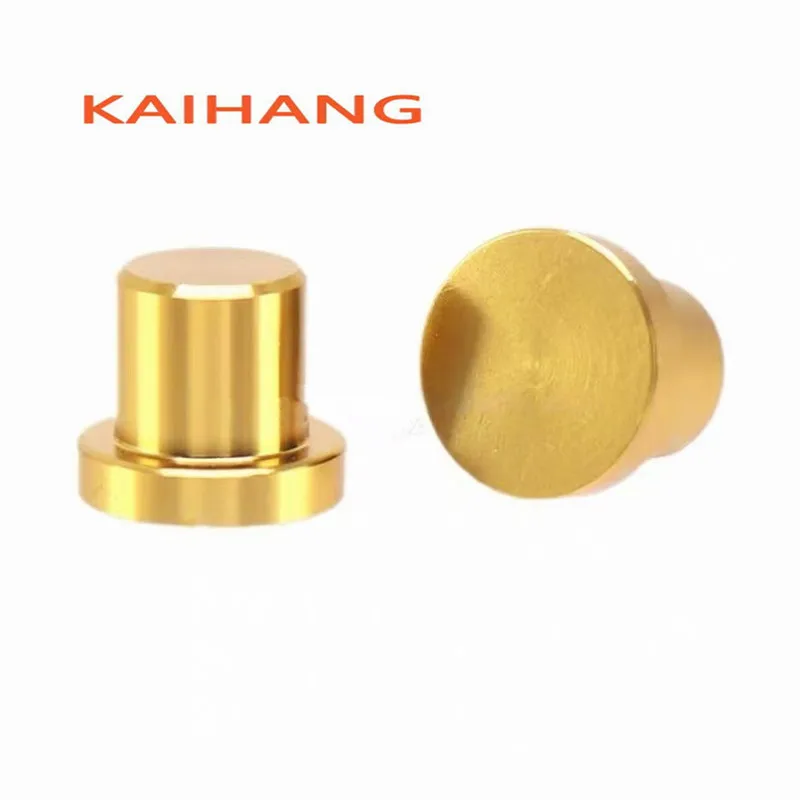 5PCS 11X9.4mm Aluminum Alloy Solid Flat Bottomed Cap Tact Switch Cap Power Switch Self Locking Switch Button Cap